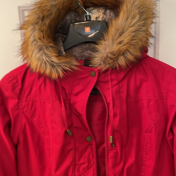 womens lined hooded winter coat - Picture 2 of 6